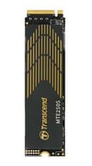 Transcend MTE250S 2TB M.2 2280 SSD, PCIe Gen4 x4 NVMe 1.4 (3D TLC), hladilnik iz grafena, 7100 MB/s R, 6500 MB/s W