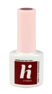 shumee Hi Hybrid hibridni lak za nohte #250 bleščeče rdeča 5 ml