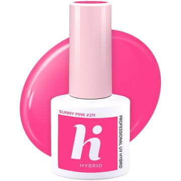 HI HYBRID Hibridni lak za nohte št. 211 sončno roza 5 ml