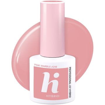 shumee Hi Hybrid hibridni lak za nohte št. 218 Pink Marble 5 ml