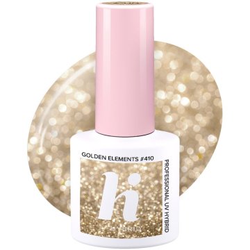 HI HYBRID Hibridni lak za nohte št. 410 Golden Elements 5 ml