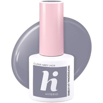 shumee Hi Hybrid hibridni lak za nohte št. 424 prozorno siva 5 ml
