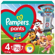 Pampers Active Baby Pants Paw Patrol hlačne plenice, velikost 4 (9-15 kg), 72 plenic