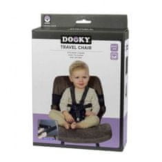 Dooky prenosni tekstilni stol Travel Chair Romantic Leaves Black