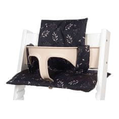 Dooky polnila stolovSeat Cushion Set Romantic Leaves Black