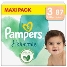 Pampers Harmonie plenice, velikost 3 (6-10 kg), 87 plenic