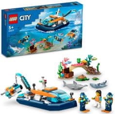 LEGO Mesto 60377 Izvidniški potapljači podmornice