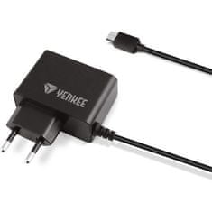 Yenkee Omrežni polnilec Yenkee YAC 2017BK Polnilec Micro USB 2A
