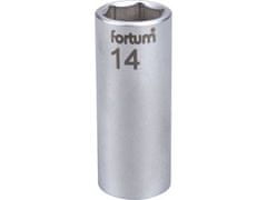 Fortum Vtičnica Fortum (4701527) vtičnica podaljšana, 1/4", 14mm, L 50mm, 61CrV5