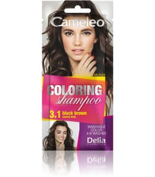 shumee Delia Cosmetics Cameleo barvni šampon 3.1 črno rjava