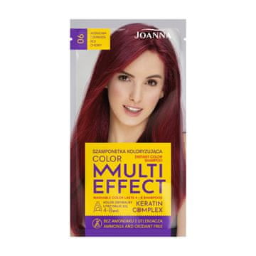 shumee Joanna Multi Effect Color Keratin Complex šampon - 06 češnjevo rdeča 35 g