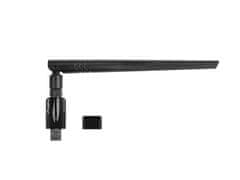 Lanberg Lanberg NC-1200-WIE notranja WLAN mrežna kartica, 1200 Mbit/s, dvojni pas, črna, USB 3.2, podpora za Windows, Mac, Linux