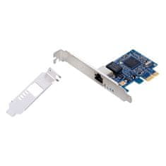 Lanberg Lanberg PCE-1GB-001 notranja omrežna kartica Ethernet 1000 Mbit/s za PC, gigabitna povezava, zelena barva