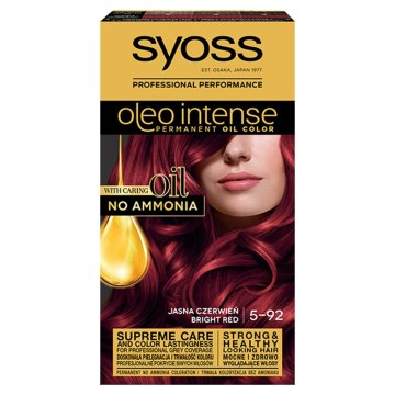 Schwarzkopf Syoss Oleo barva za lase 5-92 svetlo rdeča, 1 paket