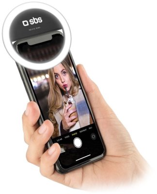 selfie obroč z LED lučko