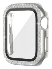Worryfree Bling Bumper ohišje Apple Watch, 41 mm, srebrno