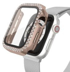 Worryfree Bling Bumper ohišje Apple Watch, 41 mm, srebrno