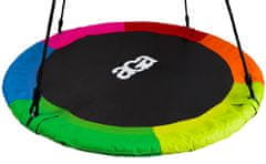 Aga Viseči gugalni obroč 110 cm Šestbarvni z zastavami