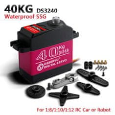 YUNIQUE GREEN-CLEAN DS3240 7.4V 40KG Digitalni servomotor z 25T kamerami za model robotskega tovornjaka Baja Car 1/10 (180 stopinj)