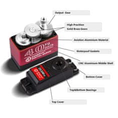 YUNIQUE GREEN-CLEAN DS3240 7.4V 40KG Digitalni servomotor z 25T kamerami za model robotskega tovornjaka Baja Car 1/10 (180 stopinj)
