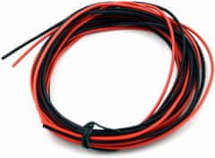 YUNIQUE GREEN-CLEAN 22 AWG Fleksibilna električna žica 5 metrov [2,5 m črna in 2,5 m rdeča] Pločevinka bakrena žica kabel Visoka temperaturna odpornost