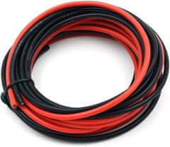 YUNIQUE GREEN-CLEAN 14 AWG Fleksibilna električna žica 5 metrov [2,5 m črna in 2,5 m rdeča] Pločevinka bakrena žica kabel Visoka temperaturna odpornost