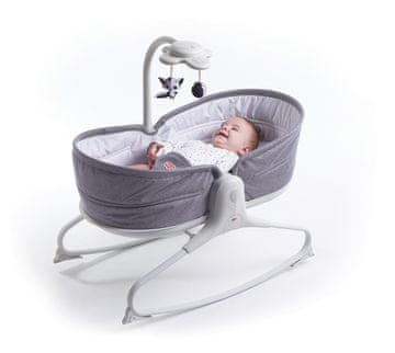 Tiny Love Rocker Napper Heather, Multifunkcijska zibelka 3v1, 0m+, siva