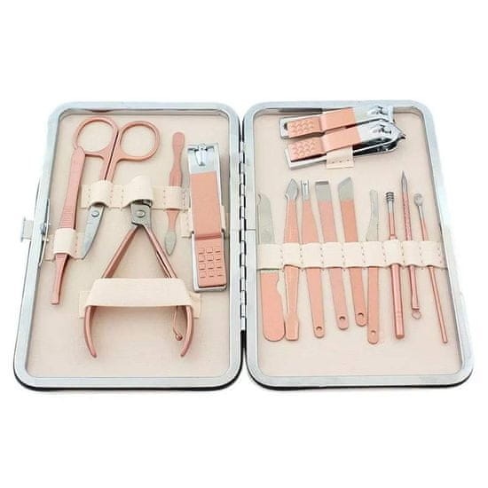 MARDEN Set za manikuro ROSE GOLD, 16 delni