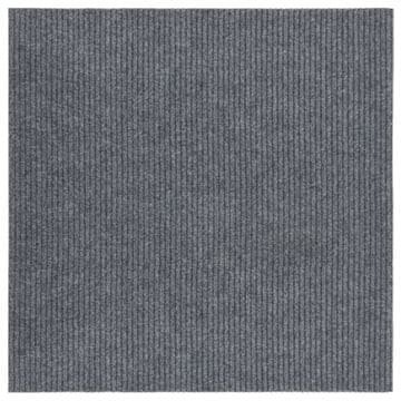 Vidaxl Tepih tekač 100x100 cm siv