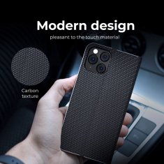 OEM LUNA Book Carbon torbica za XIAOMI Redmi 9AT / Redmi 9A črna