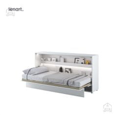 Postelja v omari Lenart - Bed Concept 06 - 90x200 cm - bela