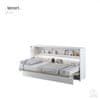 Postelja v omari Lenart - Bed Concept 06 - 90x200 cm - bela sijaj 
