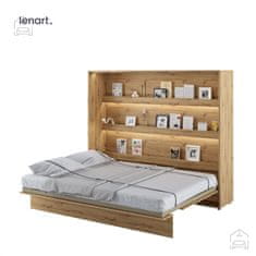 Trianova Postelja v omari Lenart - Bed Concept 14 - 160x200 cm - artisan hrast