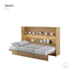 Trianova Postelja v omari Lenart - Bed Concept 05 - 120x200 cm - artisan hrast