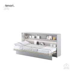 Trianova Postelja v omari Lenart - Bed Concept 06 - 90x200 cm - siva