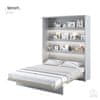 Trianova Postelja v omari Lenart - Bed Concept 12 - 160x200 cm - siva