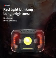SupFire Čelna svetilka Supfire HL16 LED JIGNRUI XG2 LED 273lm, USB, Li-ion
