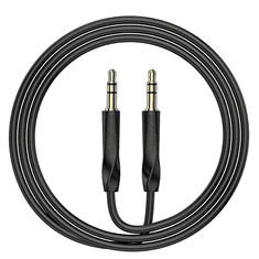 Borofone BL16 AUX kabel, 3.5 mm, 1 m, črn