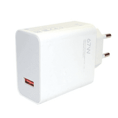 Xiaomi MDY-12-EH hišni polnilec, USB-A, 67 W, bel