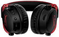 HP HyperX Cloud Alpha Wireless slušalke, brezžične, črna/rdeča (4P5D4AA)