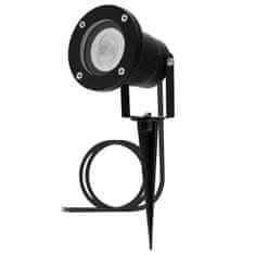 LUMILED 2x Vrtna svetilka LED GU10 vodotesna HORTI črna z 25cm kabla