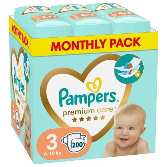 Pampers Premium Care plenice MSB S3, 200 kosov