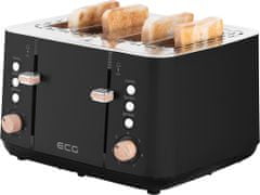 ECG ST 4768 Timber Black toaster