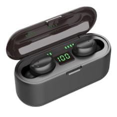 Volino Brezžične slušalke bluetooth s powerbank polnilno postajo F9 Ultra Black