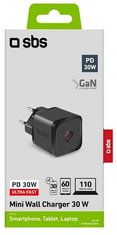 SBS adapter Type-C, 30 W, črn
