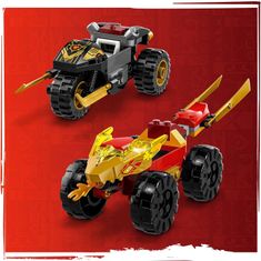 LEGO Ninjago Kai in Ras v dvoboju med avtomobilom in motorjem (71789)