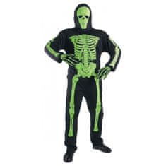 Widmann Moški Pustni Kostum Neon Skeleton Zelena, L