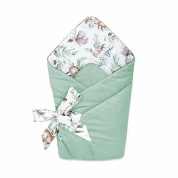 Inny Pepi horn - praktični žametni ovitek z zelenim žlebom - RK-1-GRG-VLG