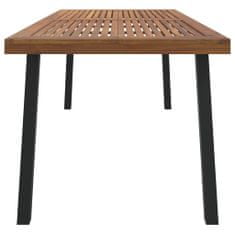shumee Vrtna miza 200x100x75 cm trden akacijev les