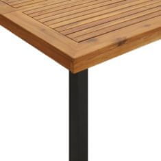 shumee Vrtna miza 200x100x75 cm trden akacijev les